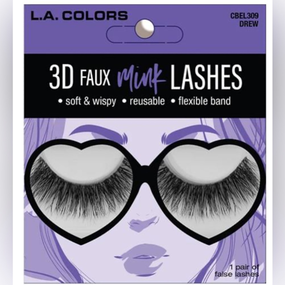 L.A. Colors 3D Faux Mink Lashes Drew
